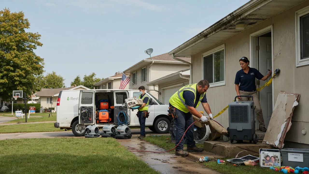 Water Damage Restoration in New London, IA near me